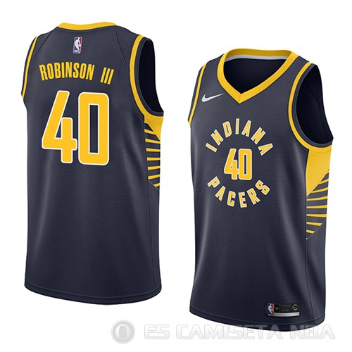 Camiseta Glenn Robinson III #40 Indiana Pacers Icon 2018 Azul - Haga un click en la imagen para cerrar